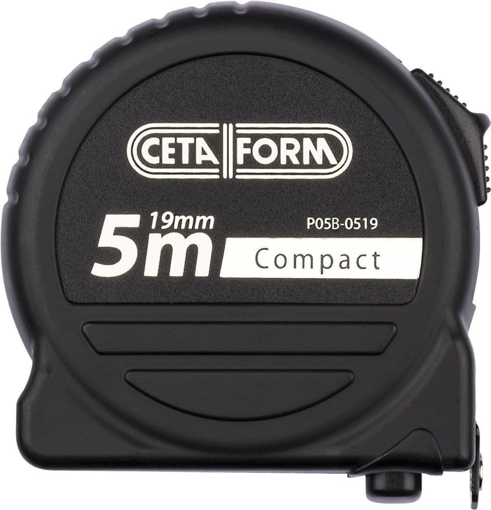 Compact Şerit Metre (Siyah Kasa - Mıknatıslı) - 5 M x 19 mm