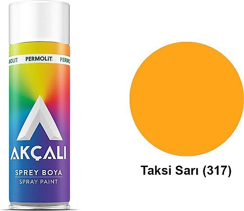 AKÇALI SPREY BOYA 317 400ML TAKSİ SARISI