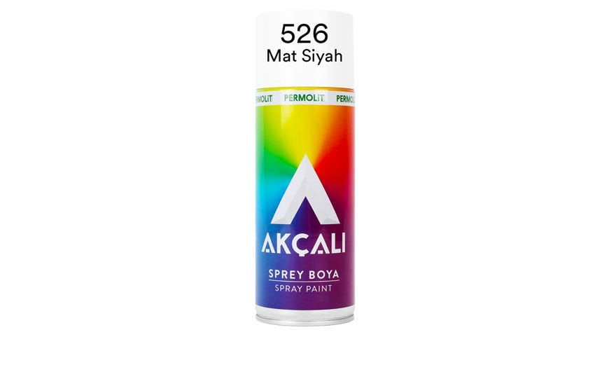 AKÇALI SPREY BOYA 526 400ML MAT SİYAH