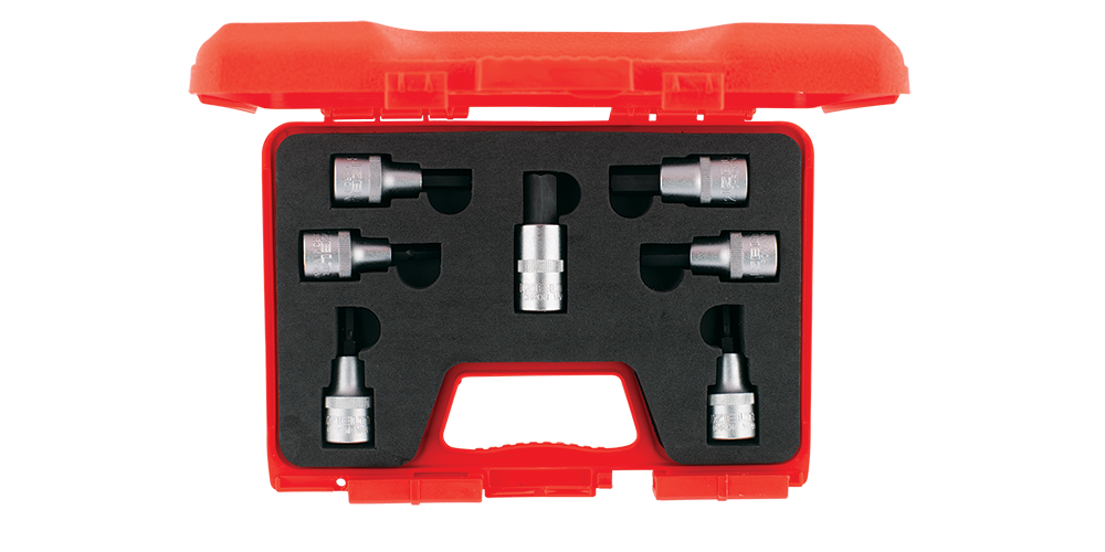 İZELTAŞ 1/2'' LOKMALI ALLEN UÇ TAKIMI (60MM - 7 PARÇA)