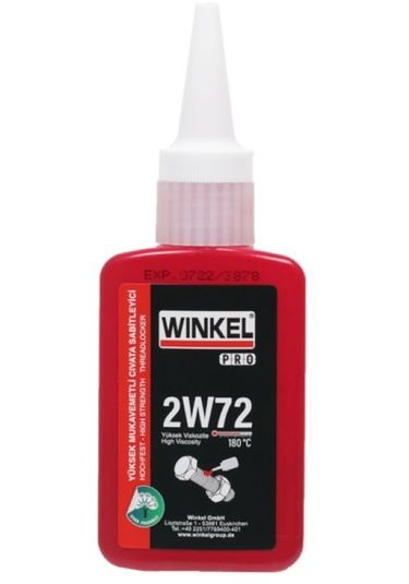 WİNKEL PRO 2W72 YÜKSEK MUKAVEMETLİ VE YÜKSEK VİZKOZİTELİ VİDA SABİTLEYİCİ 50 ML