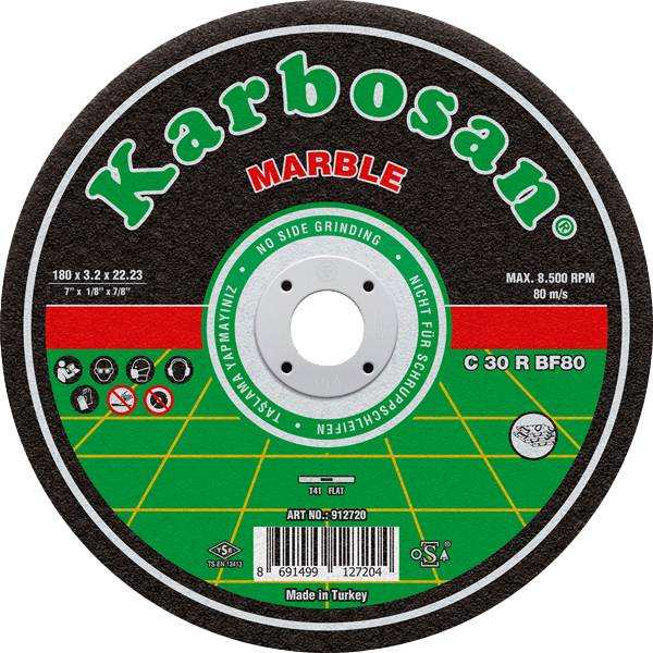 KARBOSAN 180X3,2X22 MERMER KESİCİ BOMX
