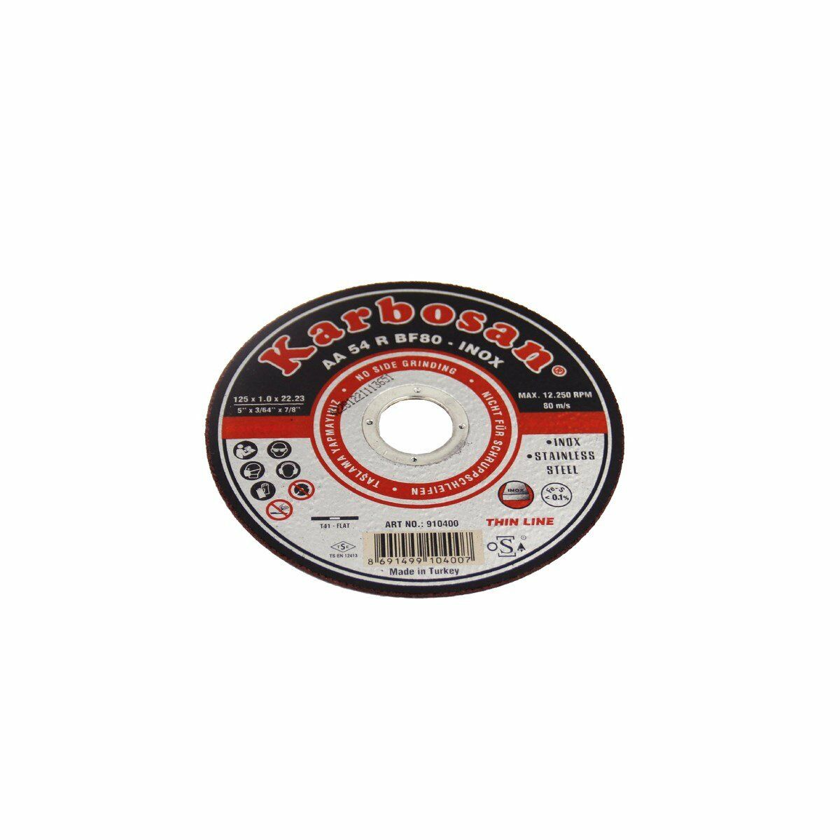 KARBOSAN 125X1X22 İNOX THİNLİNE KESİCİ