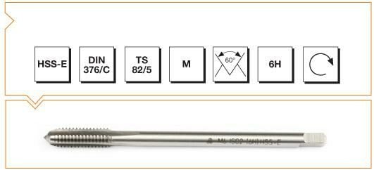 MTE HSSE DIN 371/C MAKİNA KLAVUZU M 6 (6H)