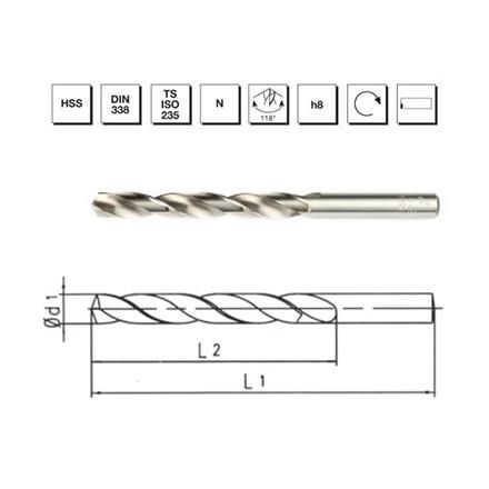 MTE HSS DIN 338 MATKAP UCU 16.5 MM