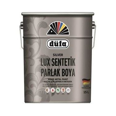 DÜFA SİLVER SENTETİK PARLAK BOYA GÜMÜŞ 15LT