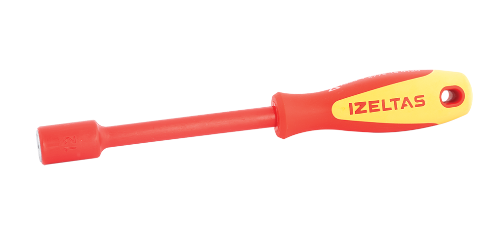 İZELTAŞ 1000V SÜNGÜSÜ İZOLELİ LOKMA UÇLU TORNAVİDA 13MM
