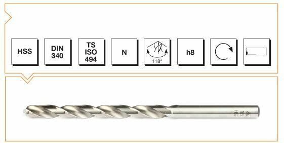 MTE HSSE DIN 340/RN ALTIN SERİ MATKAP UCU 12.5 MM