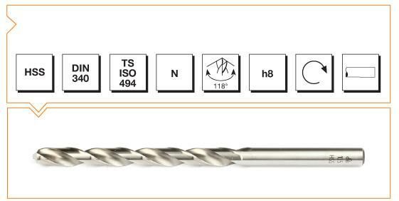 MTE HSS DIN 340 UZUN MATKAP UCU 9.5 MM