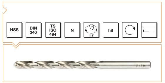 MTE HSS DIN 340 UZUN MATKAP UCU 14.0 MM