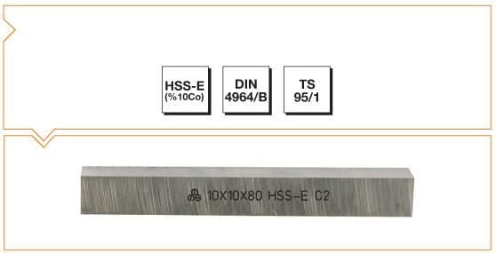 MTE HSSE-Co10 DIN4964 B TORNA KALEMİ 5X5X100