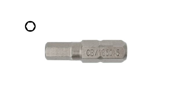 1/4'' Allen Bits Uç - 5.0 x 25 mm