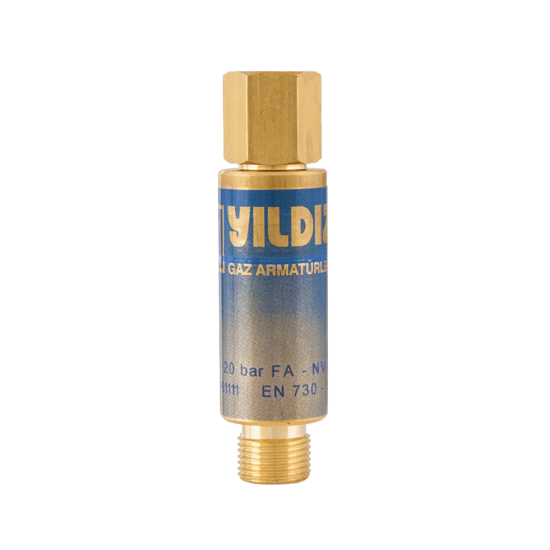 YILDIZ Alev Emniyet Valfi Basinç Düsürücü Için Oksijen (5100 - 5200 - -5300 - 5400) G3/8'' 1030