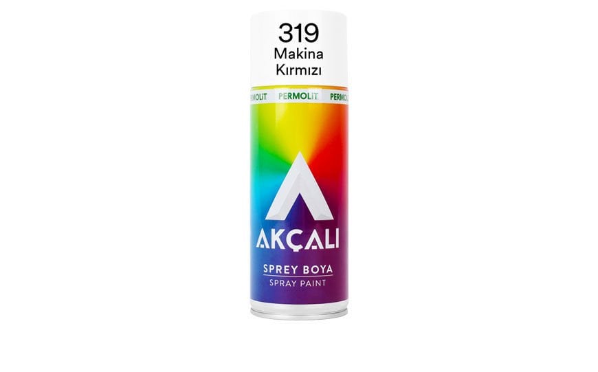 AKÇALI SPREY BOYA 319 400ML MAKİNA KIRMIZI RAL 2002