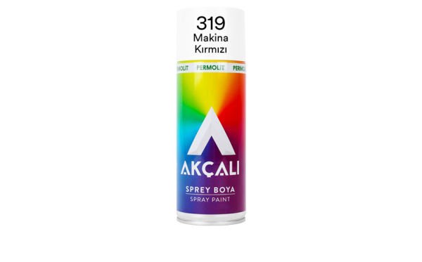 AKÇALI SPREY BOYA 319 400ML MAKİNA KIRMIZI RAL 2002