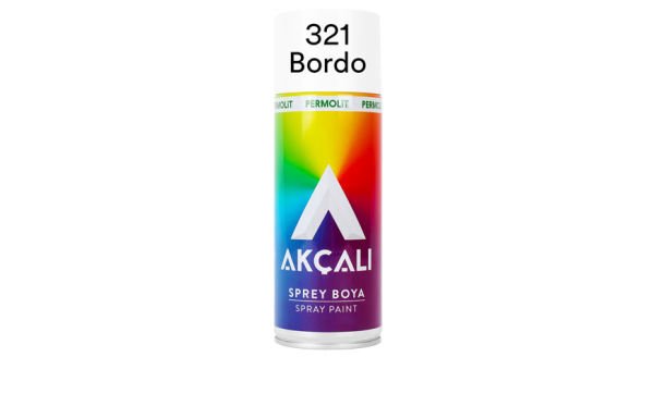 AKÇALI SPREY BOYA 321 400ML BORDO