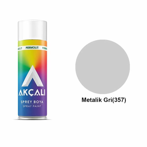 AKÇALI SPREY BOYA 357 400ML METALİK GRI