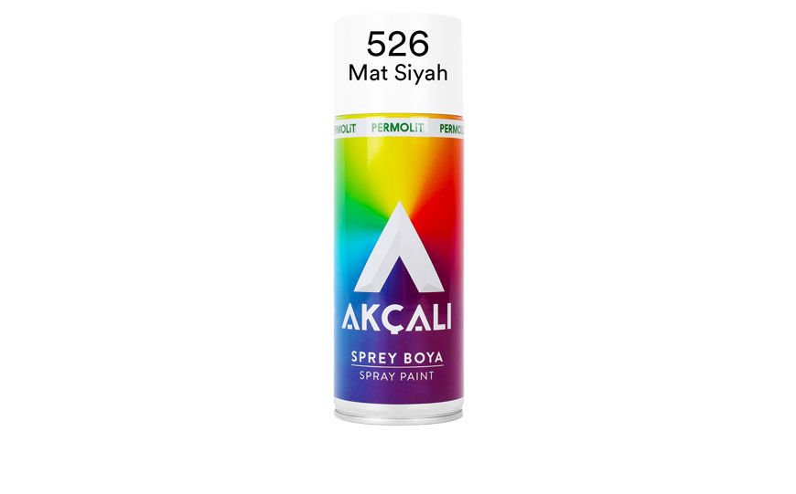 AKÇALI SPREY BOYA 526 400ML MAT SİYAH