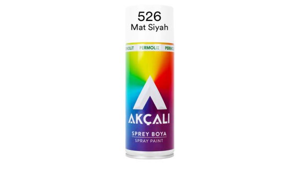 AKÇALI SPREY BOYA 526 400ML MAT SİYAH