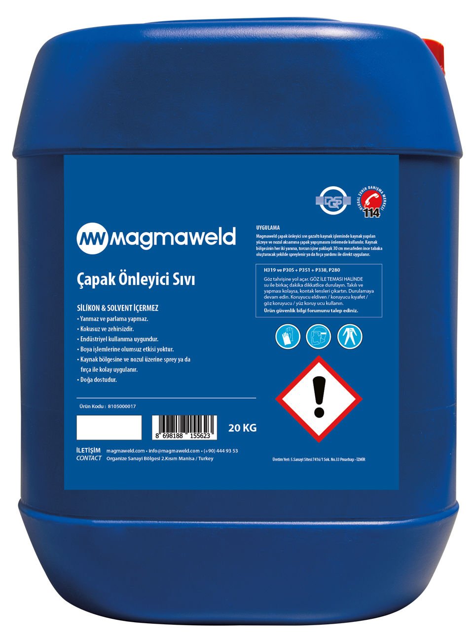 MAGMAWELD KAYNAK ÇAPAK ÖNLEYİCİ SIVI 20 KG