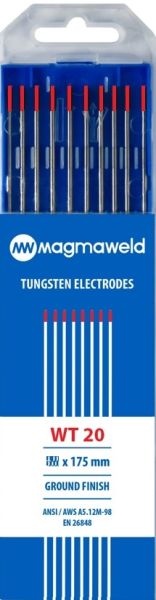 MAGMAWELD TUNGSTEN ELEKTROD KIRMIZI  3.2x175MM 10 (AD)