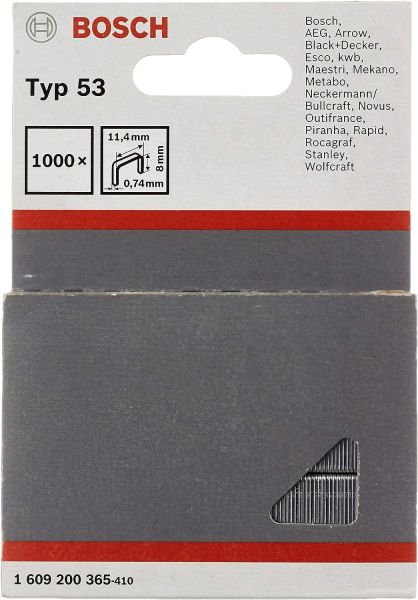 BOSCH Zımba Teli Tip53 11,4*0,74*8mm 1000'li