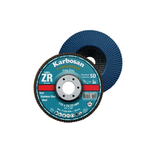 KARBOSAN FLAP DİSK ZR 180 MM 80 KUM DÜZ