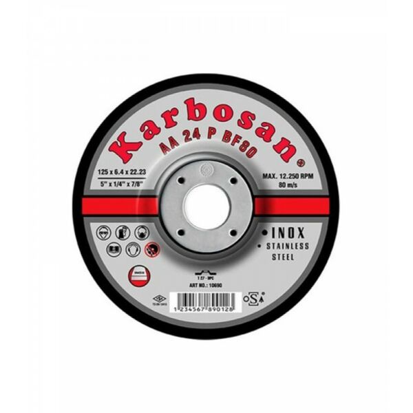 KARBOSAN 115X6,4X22 İNOX FLEX TAŞLAMA TAŞI