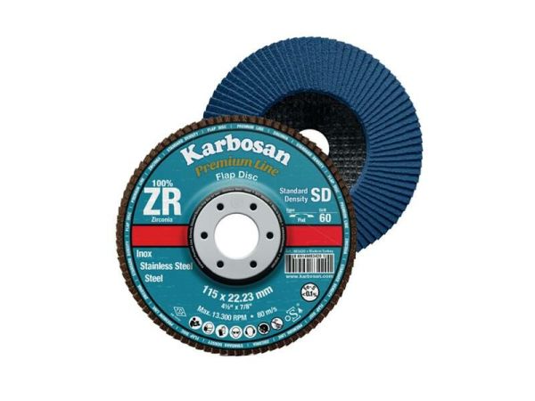 KARBOSAN FLAP DİSK ZR 115 MM 60 KUM DÜZ