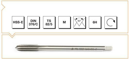 MTE HSSE DIN 371/C MAKİNA KLAVUZU M 6  (6H)