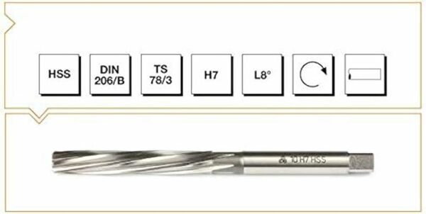 MTE HSS DIN 206 L-RN    EL RAYBASI  5.5MM H7