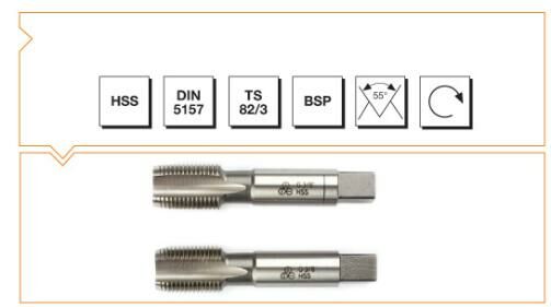 MTE HSS DIN 5157 2 Lİ EL KILAVUZU G 3/8X1