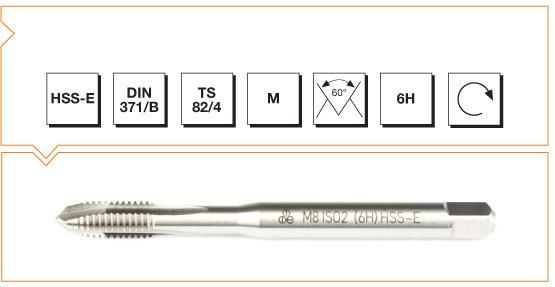 MTE HSSE TIN DIN371/B M.KLZ M3 (6H)-GALAKSİ