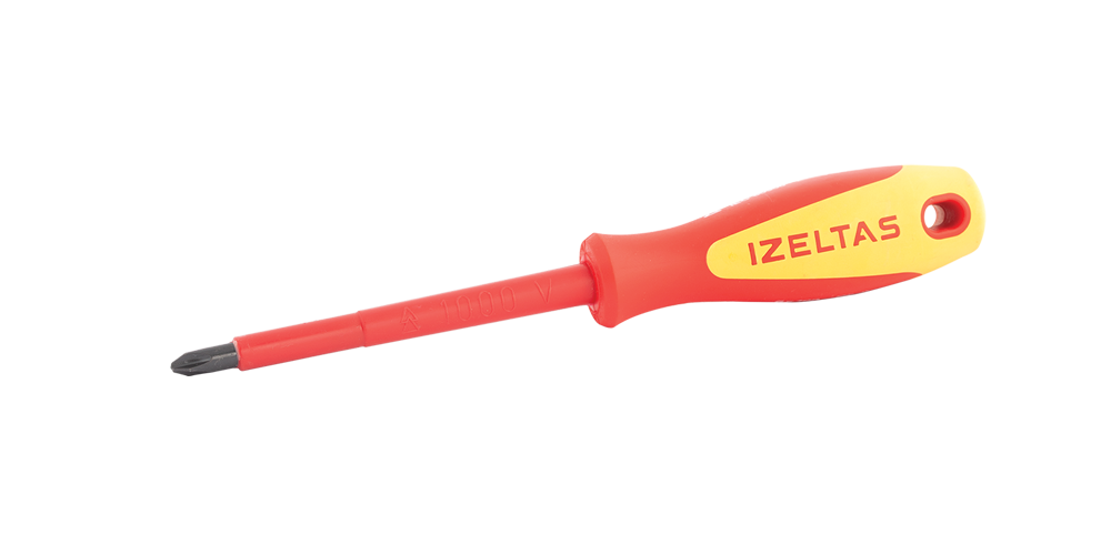 İZELTAŞ 1000V İZOLELİ ELEKTRİKÇİ YILDIZ UÇLU TORNAVİDA 4.5X80