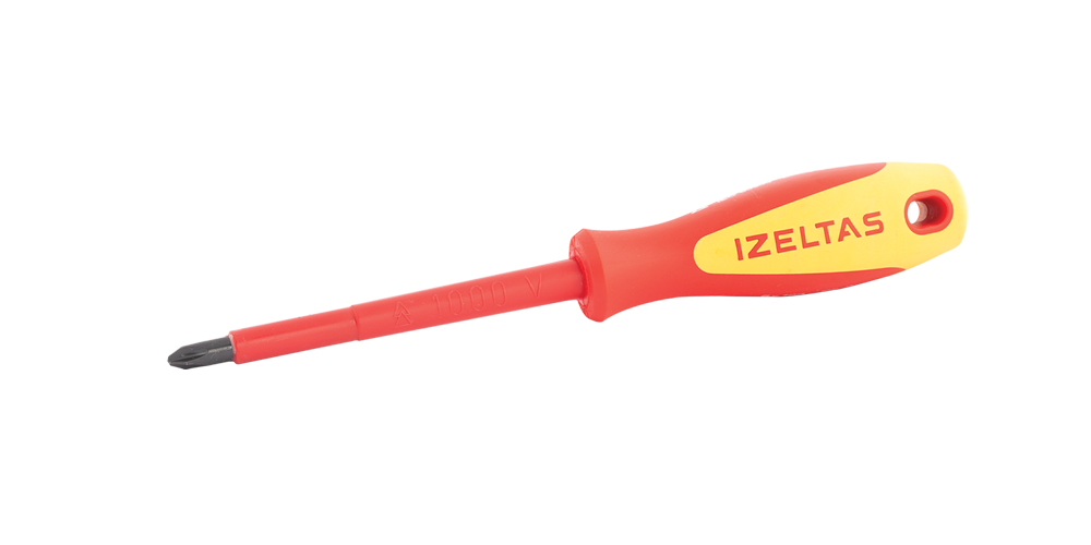 İZELTAŞ 1000V İZOLELİ ELEKTRİKÇİ YILDIZ UÇLU TORNAVİDA 6X100