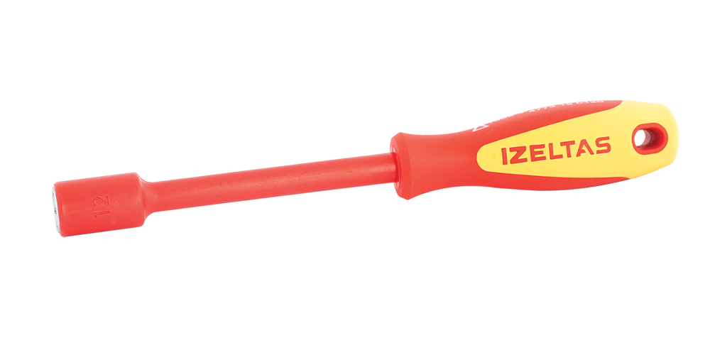 İZELTAŞ 1000V SÜNGÜSÜ İZOLELİ LOKMA UÇLU TORNAVİDA 13MM