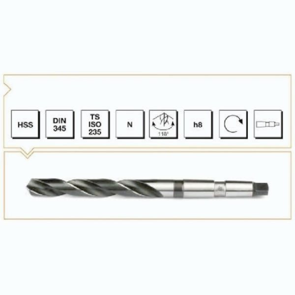 MTE HSS DIN 345 KONİK MATKAP UCU 17  MM