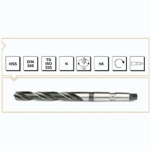 MTE HSS DIN 345 KONİK MATKAP UCU 27  MM.