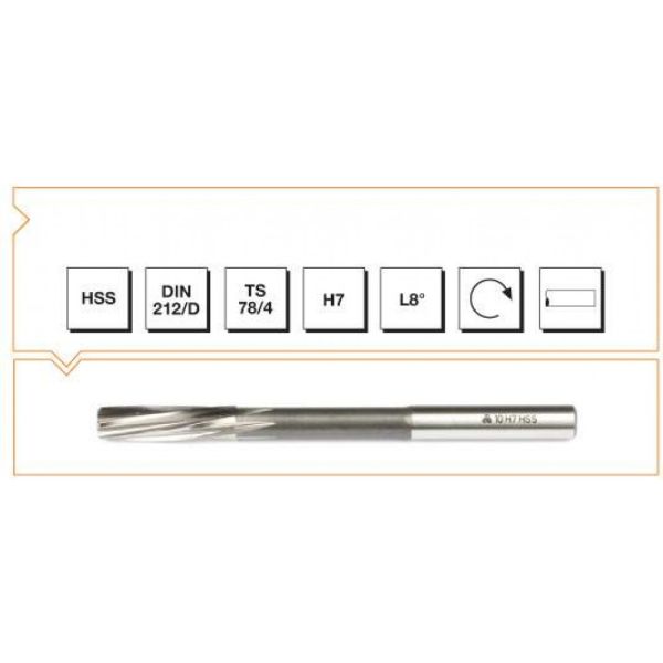 MTE HSS DIN 212 L-RN MAKİNA RAYBA  6.5 MM H7
