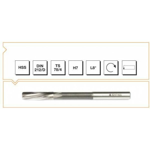 MTE HSS DIN 212 L-RN MAKİNA RAYBA 19 MM H7