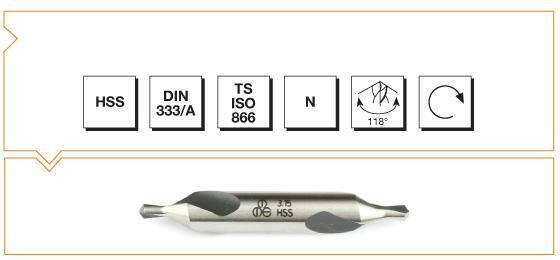 MTE HSS DIN 333/A-R PUNTA MATKABI  6.3  MM