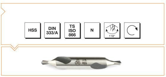 MTE HSS DIN 333/A-R PUNTA MATKABI 12.5  MM